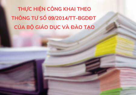 TRUNG TÂM NGOẠI NGỮ ATLANTICLINK CÔNG KHAI THEO THÔNG TƯ SỐ 09/2014/TT-BGDĐT CỦA BỘ GIÁO DỤC VÀ ĐÀO TẠO 